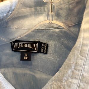 Vilebrequin Boys size 14 linen shirt